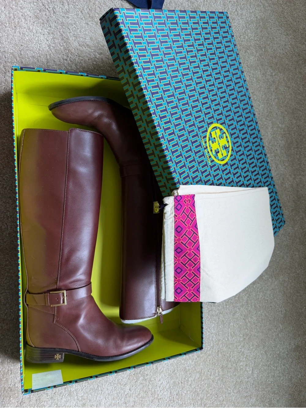 Tory Burch - Brooke 25MM Knee Boot - Calf leather